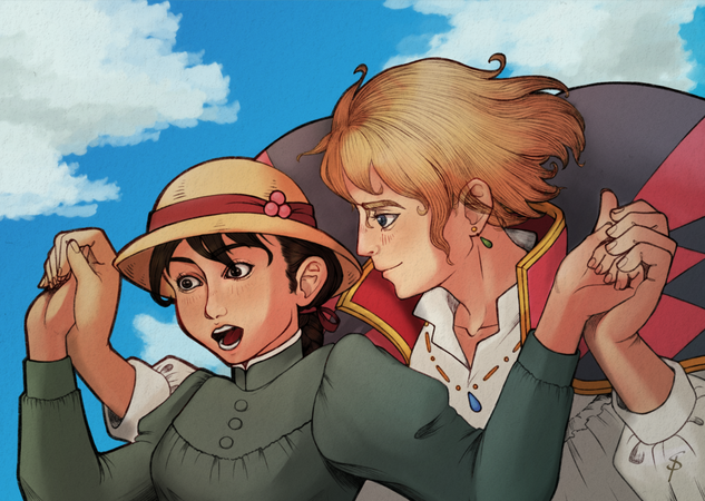 Howl and Sophie - Howl's Moving Castle